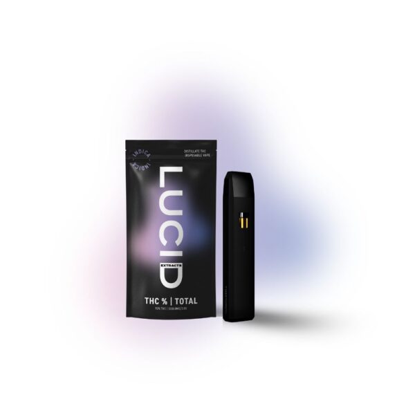 LUCID 2G Disposable THC Vape Pen – Ice Cream Cake (Indica)